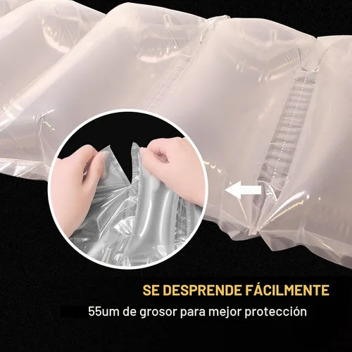 Vista 7 de Almohadas de aire para envío con bomba de embalaje, bolsas de aire, 200 unidades inflables, suministros de envío, relleno de caja