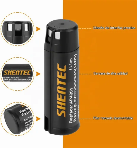 Vista 4 de Shentec 3500mAh 4V - Batería de repuesto compatible con Ryobi TEK4