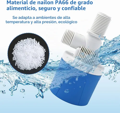 Vista 2 de Válvula de flotador de pulso de agua de entrada superior Aquapulse de 1/2 pulgada, sistema automático de control de nivel de agua, mini válvulas
