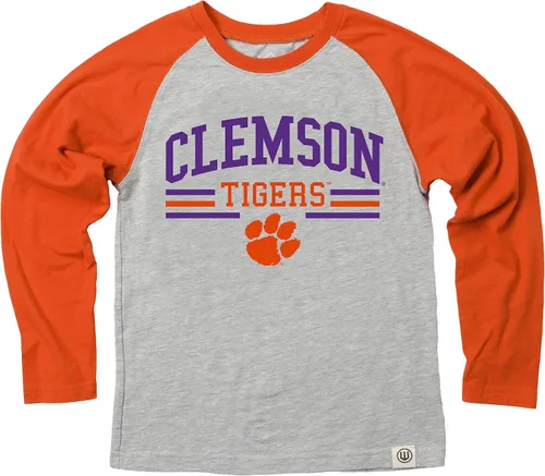 Vista 5 de Wes and Willy NCAA playera raglán de manga larga para niños