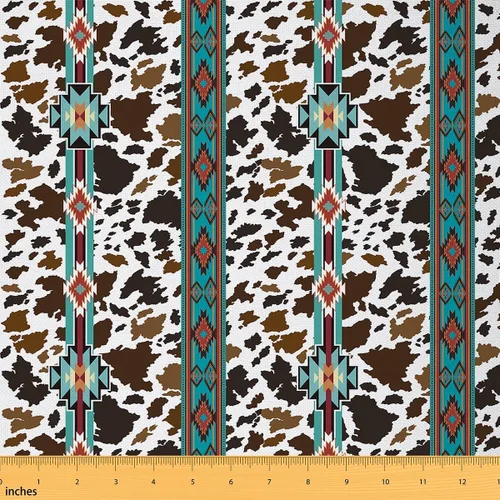 Vista 17 de Feelyou Tela de Tapicería Geométrica, Tela Rectangular Moderna Roja y Gris por Yarda, Abstracta, Impermeable, 1 Yarda, 36" x 58