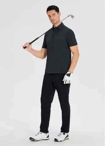 Vista 6 de BALEAF Camisas polo para hombre, de secado rápido, atléticas, deportivas, de trabajo, UPF 50+