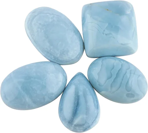 Vista 23 de 5pcs, Bulk Natural Gemstone Cabochon, Polished Flatback Stone, Wholesale Loose Cabs Supply, DIY Jewelry Making, Chakra Healing Crystal, Birthstone