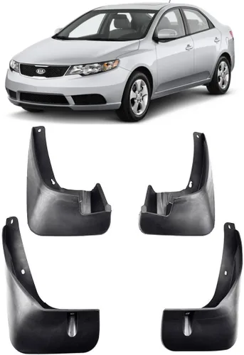 Vista 2 de 4 guardabarros de coche compatibles con Kia Forte Cerato 2009 2010 2011-2013 guardabarros de barro protectores contra salpicaduras de barro aletas