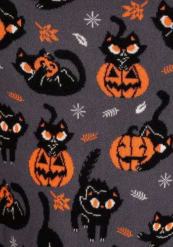 Vista 8 de Suéter de Halloween para Adultos Gato Peculiar Multicolor