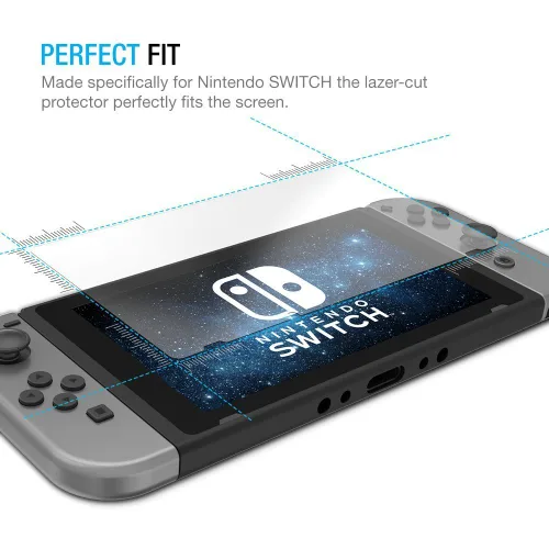 Vista 3 de PDP Gaming Official Screen Protector Kit Screen Protector, Cloth, Applicator Nintendo Switch