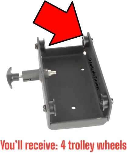 Vista 2 de Ruedas de carro (paquete de 4) de repuesto para Bowflex Power Pro XTL, Motivator 1, Ultimate 1 - (4 ruedas)
