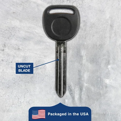 Vista 5 de KeylessOption Hoja de llave de coche de encendido sin cortar Master Keyblank Cabeza de plástico para B110, B110-P (paquete de 2)