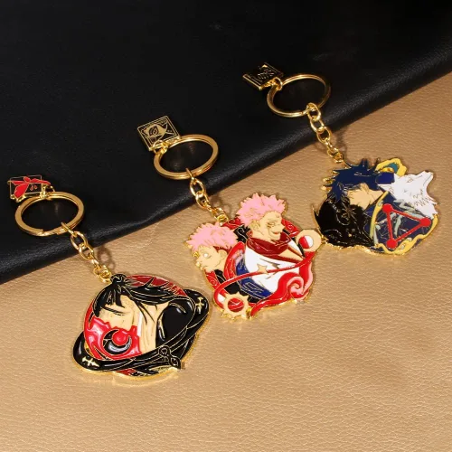 Vista 3 de SONGCHANGJEWELRY JJK - Llavero Satoru Figura de anime esmaltado Llavero de joyería para hombres y mujeres