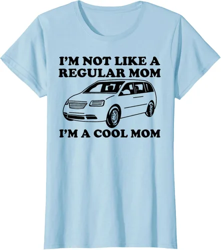 Vista 25 de Camiseta divertida de mamá con texto en inglés "I'm Not Like A Regular Mom I'm A Cool Mom", Blanco, S