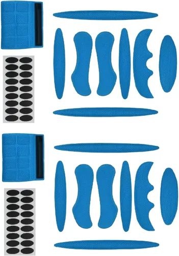 Vista 9 de JHFGJGH Juego de 2 almohadillas para casco de ciclo, kit de acolchado para casco, almohadillas de espuma universales para motocicleta, bicicleta