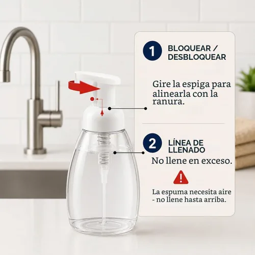 Vista 8 de Bar5F Botella dispensadora de jabón espumoso, 8.5 onzas, paquete de 2