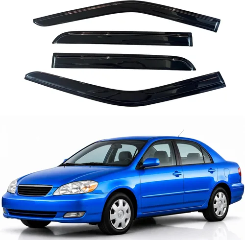 Vista 264 de Visera de ventana IG para Ford Focus Sedán y Hatchback 2012-2018, Protector de ventana lateral para lluvia y viento estilo Mugen, extra duradero