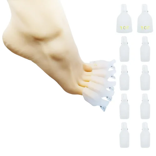 Vista 13 de Kit de removedor de esmalte de uñas de gel con 10 clips de removedor de esmalte de uñas rosa con tapa, botella dispensadora, empujador de cutículas