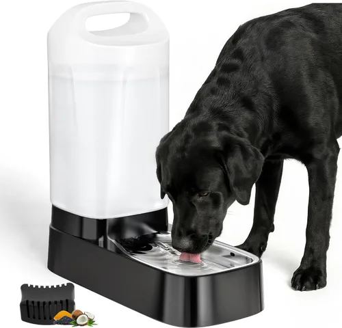 Vista 11 de Filtros de Repuesto para Dispensador de Agua para Perros, Paquete de 4 Filtros de Tazón de Agua por Gravedad para Mascotas Compatible