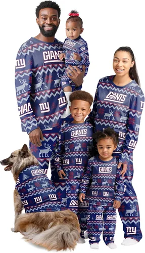 Vista 32 de FOCO NFL womens Nfl Team Ugly Pattern Matching Set Family Holiday Pajamas