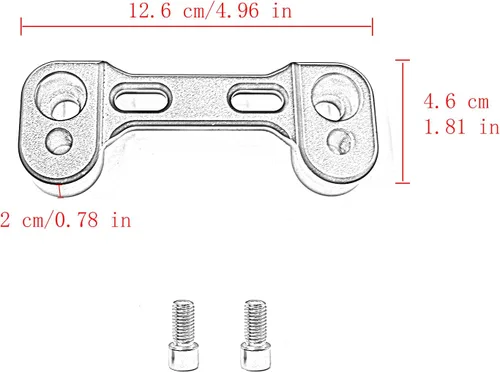 Vista 2 de Elevador de manillar de motocicleta Heighten Extend Handle Bar Mount Clamp Adapter para 310GS G310R G 310 GS R 2016-2019 (negro)