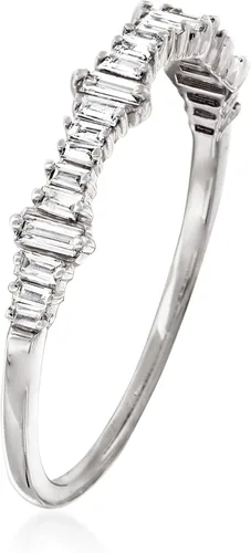 Vista 3 de Ross-Simons Anillo de diamante baguette de 0,20 quilates en oro de 14 quilates
