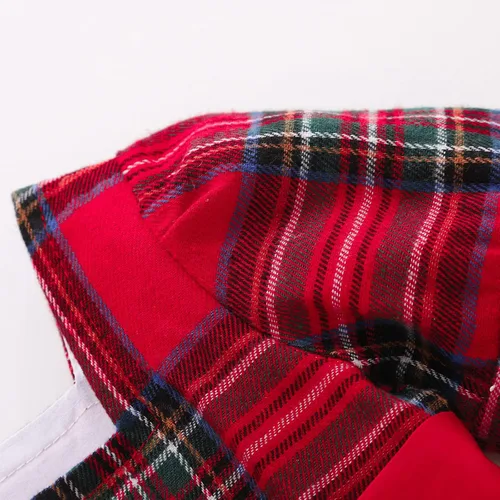 Vista 5 de Vestido de Navidad para bebé niña, vestido rojo de princesa de Papá Noel, vestido rojo festivo, vestido de fiesta de Año Nuevo
