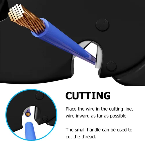 Vista 8 de Knoweasy Pelacables y cortador automático, herramienta de pelado de cables resistente 2 en 1 y herramienta pelacables