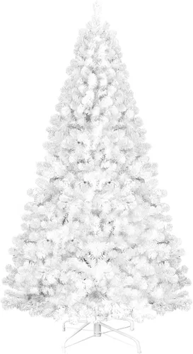 Vista 9 de Árbol de Navidad artificial de 6 pies, material de PVC de imitación de abeto, decoración de fiesta de Navidad, montaje rápido, adecuado para Verde