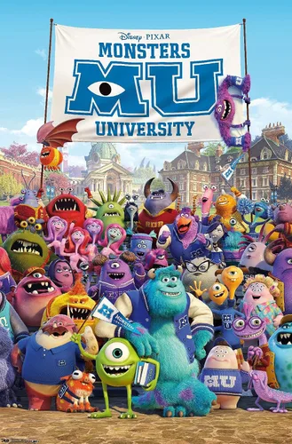 Vista 10 de Trends International Disney Pixar Monsters University - One Sheet Wall Poster, 14.725" x 22.375", Barnwood Framed Version