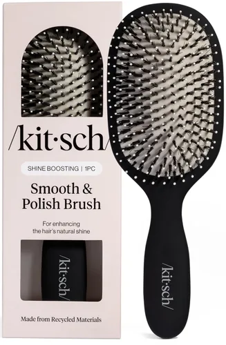 Vista 10 de Kitsch Cepillos para el cabello suaves y pulidos para mujeres y hombres, violeta suave