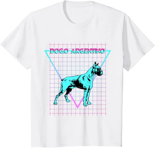 Vista 4 de Dogo Argentino - Camiseta con diseño de perro argentino, Negro