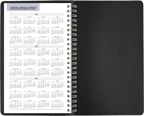 Vista 8 de AT-A-GLANCE Agenda de citas 2026, semanal, 5 x 8 pulgadas, pequeño, DayMinder, negro (G2000026)