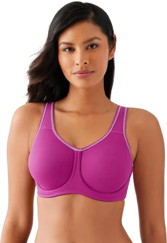 Vista 13 de Wacoal Sujetador deportivo Simone Sport sin forro de cobertura completa con aros para mujer, 855170 Arena