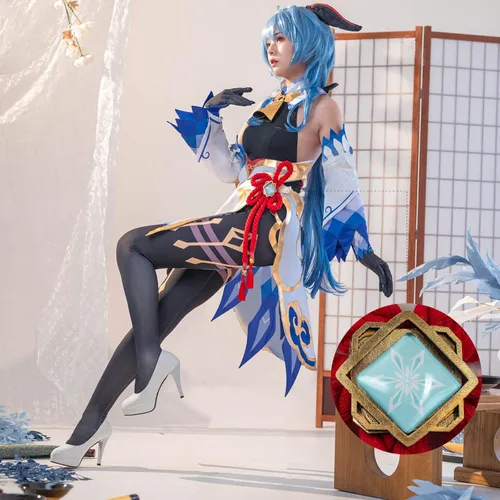 Vista 2 de Nuoqi Venti Cosplay Raiden Shogun Cosplay Yae Miko Cosplay Genshin Impact Cosplay Disfraces