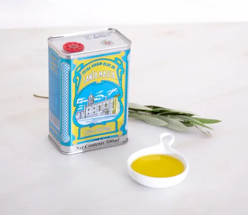 Vista 5 de Santa Maria Aceite de Oliva Virgen Extra Portugués - Lata de Metal Vintage - 16.9 fl oz