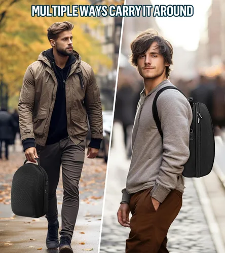 Vista 6 de YRXVW Large Hard Carrying Case Compatible with MetaOculus Quest 3, VR Headset with Elite Strap and Touch Controller, and Headstrap VR Accessories