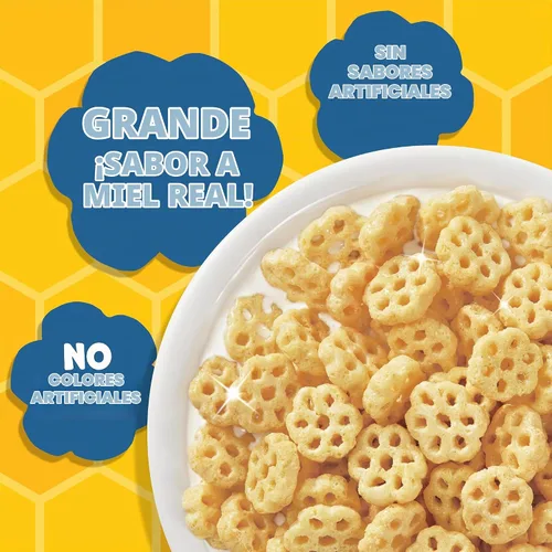 Vista 4 de Honeycomb Cereal para el desayuno, hecho con miel real, caja de 10 onzas
