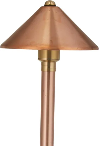 Vista 11 de VOLT Paquete de 15 luces de camino de latón macizo de 12 V (pantalla de 7 pulgadas, 25 pulgadas de alto) para iluminación de paisaje de bajo voltaje