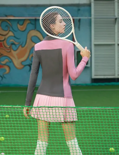 Vista 7 de JACK SMITH Camisas de golf de manga larga para mujer con bloques de color camisetas atléticas de tenis de secado rápido
