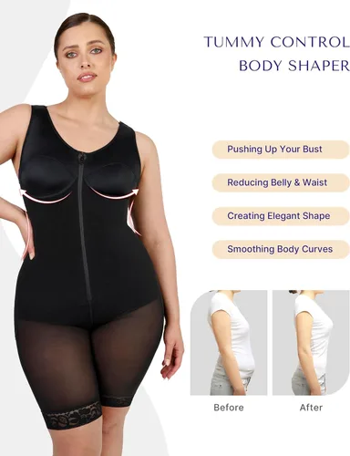 Vista 3 de SHAPELLX Faja Colombiana - Faja moldeadora para mujer, con control de abdomen, levantador de glúteos, faja moldeadora poscirugía