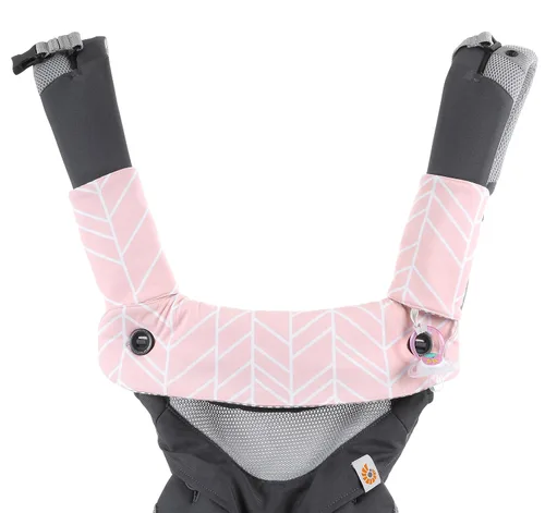 Vista 2 de Almohadilla de algodón reversible de alta calidad para babear y dentición, se adapta a Ergobaby en cuatro posiciones 360 + la mayoría de portabebés
