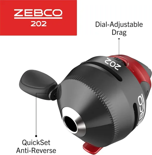 Vista 14 de Zebco 202 Spincast Reel and Fishing Rod Combo, Right-Hand Retrieve, Pre-Spooled with 10-Pound Line