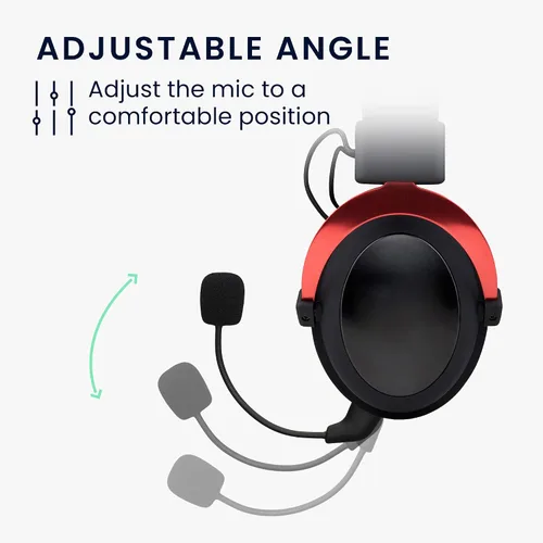 Vista 4 de kwmobile Micrófono compatible con Kingston HyperX CloudCloud XCloud 2 IICloudX Core - Micrófono de repuesto para auriculares para juegos - Negro