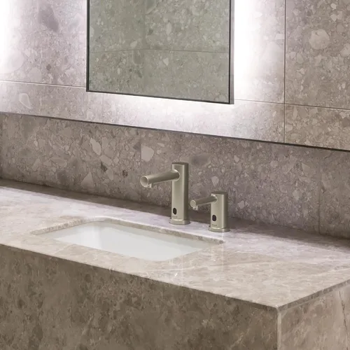 Vista 2 de Moen 8559BN M-Power - Grifo de lavabo con sensor manos libres, níquel cepillado (BN)