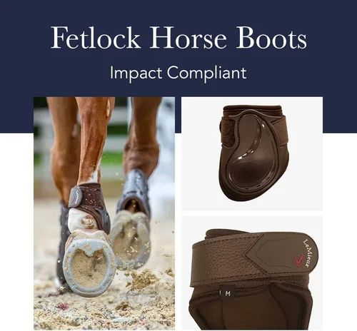 Vista 3 de LeMieux Botas de caballo Fetlock compatibles con los impactos - Equipo de protección y equipo de entrenamiento - Botas equinas, envolturas