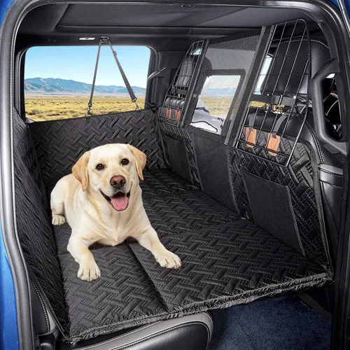 Vista 7 de YJGF Funda de asiento de automóvil para perro, extensor de asiento trasero