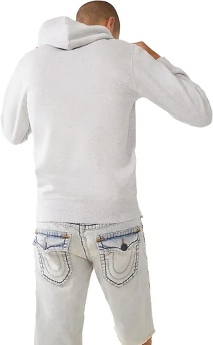 Vista 3 de True Religion Sudadera con capucha de forro polar Buda Metallic para hombre