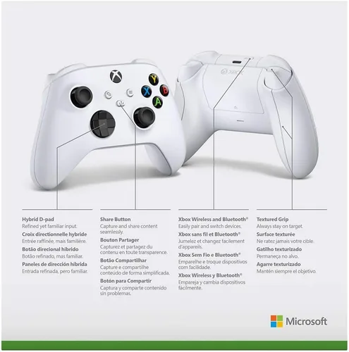 Vista 4 de Robot inalámbrico Xbox Series S o X Blanco