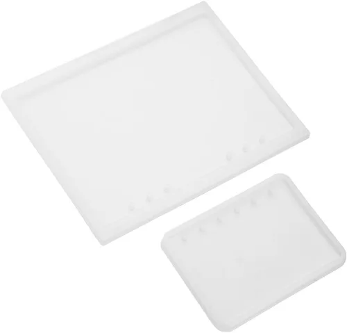 Vista 9 de 2 unids/set A5 A7 cuaderno forma arte decorativo resina de silicona para DIY cubierta de bloc de notas de cristal