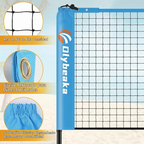 Vista 6 de All-in-one Portable Badminton & Pickleball Net Set for Backyard Driveway
