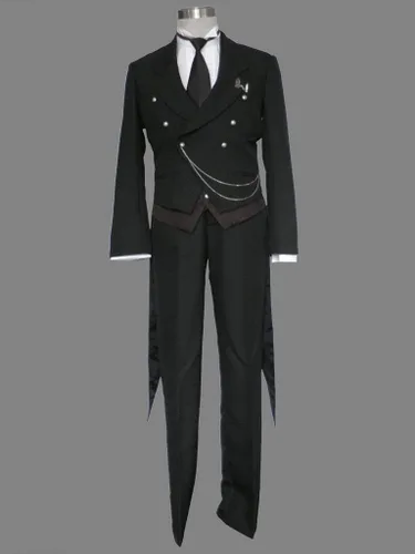 Vista 3 de Juego completo de disfraz para Halloween de Kuroshitsuji Sebastián
