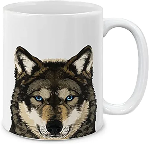 Vista 6 de MUGBREW Taza de té de cerámica linda de alpaca de 11 oz