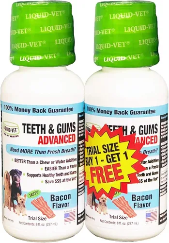Vista 12 de LIQUID-VET Suplementos avanzados de dientes y encías para perros Cuidado dental para perros Cuidado bucal bucal sarro + placa + gingivitis